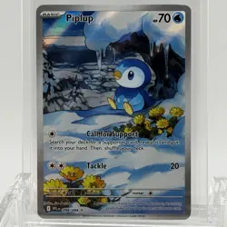Pokemon TCG Phantasmal Flames Piplup #098/094 Illustration Rare LP- - Image 1