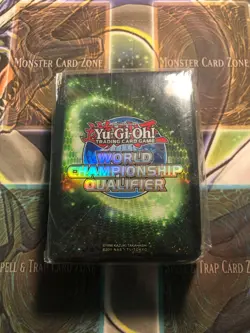 * 2013 WORLD CHAMPIONSHIP QUALIFIER WCQ SLEEVES * SEALED 80CT GREEN YUGIOH! - Image 1