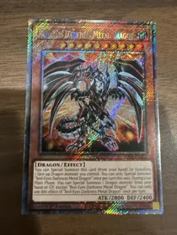 Red-Eyes Darkness Metal Dragon RA03-EN212 Platinum Secret Rare Near Mint Yugioh! - Image 1