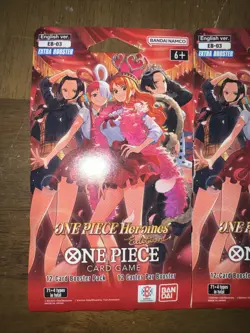 ONE PIECE Heroines EB-03 Sleeved Booster Pack English LOT OF 2 New/Sealed! - Image 2