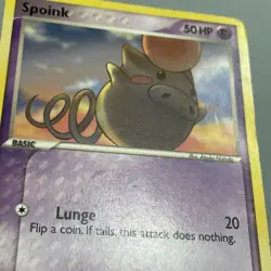 Pokemon TCG 2005 Ex Emerald Regular Base Card -- Spoink 66/106 - Image 5