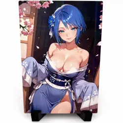 Sexy Hot Anime Waifu Girl Doujin Lewd Goddess Story Holographic ACG Art Card - Image 1