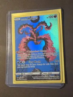 Galarian Moltres SWSH284 Crown Zenith Holo Black Star Promo IR Pokemon Card - Image 3