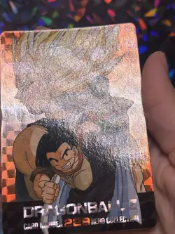 DRAGON BALL Z - Hero Collection Card #229 - VEGETA - Prism FOIL Amada 94 Japan - Image 3