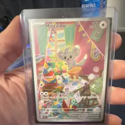 Minccino 182/162 SV05: Temporal Forces Illustration Rare Holo Pokemon Card - Image 1