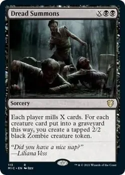 Dread Summons - Commander: Innistrad: Midnight Hunt - 113 - LP/NM - Image 1