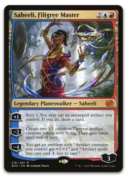Saheeli, Filigree Master #219 (NM) Brothers' War BRO Magic MTG - Image 1