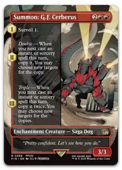 Summon: G.F. Cerberus (Borderless) #368 (NM) Final Fantasy FIN Magic MTG - Image 1