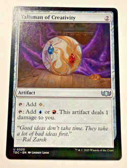 Talisman of Creativity #330 MTG Near Mint Commander Mana Rock Izzet - Image 1