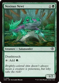 NM Noxious Newt, MTG, Secrets of Strixhaven, Magic the Gathering, 155 - Image 1