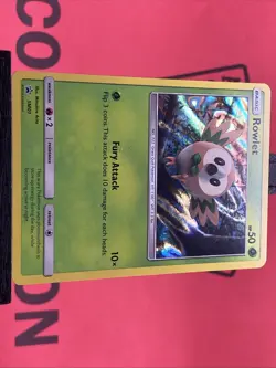 Rowlet SM01 Sun & Moon Black Star Promos Holo Pokemon TCG 2016 LP - Image 4