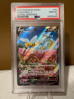 PSA 10 FULL ART Beedrill V #161 Pokemon 2022 ASTRAL RADIANCE - Image 1