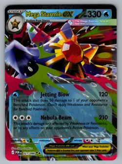 Mega Starmie ex 021/088 Double Rare Perfect Order Pokemon NM - Image 1