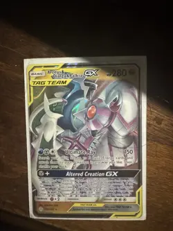 Pokemon Arceus & Dialga & Palkia GX TAG TEAM Ultra Rare Holo 156/236 - Image 1