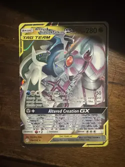 Pokemon Arceus & Dialga & Palkia GX TAG TEAM Ultra Rare Holo 156/236 - Image 2