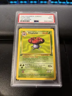 Pokemon TCG Vileplume Jungle 1st Edition PSA 9 1999 Regular #31/64 - Image 1
