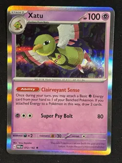 Pokemon - Xatu 072/182 - Paradox Rift Holo Rare - NM - Image 1