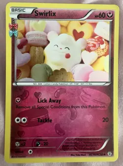 Pokemon Swirlix RC19/RC32 Generations: Radiant Collection Uncommon LP - Image 1