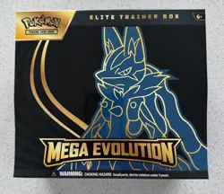 Pokemon TCG Mega Evolution Elite Trainer Box ETB Lucario Factory Sealed - Image 1