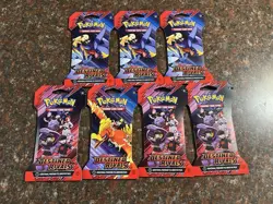 Pokemon TCG Destined Rivals Sleeved Booster Pack Lot Of 7 NEW SEALED - Image 1