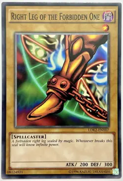 LDK2-ENY07 Right Leg of the Forbidden One - Common Unlimited Near Mint YuGiOh - Image 1