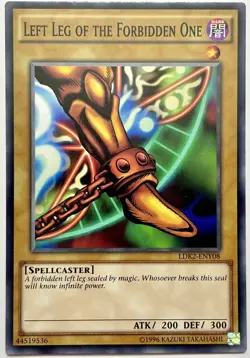 LDK2-ENY08 Left Leg of the Forbidden One - Common Unlimited Near Mint YuGiOh - Image 1