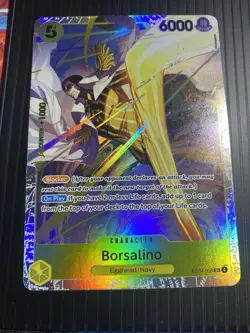 One Piece TCG Borsalino Sr Eb04-058 Super Rare English - Image 1