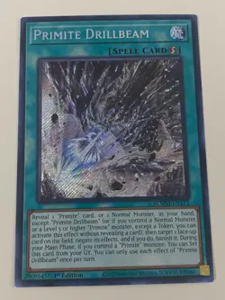 Yugioh - Primite Drillbeam x 3 - 1st Edition Secret Rare NM - Free Holo Card - Image 3