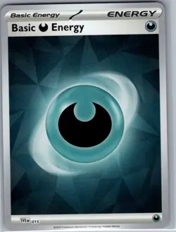 Basic Darkness Energy (Cracked Ice Holo) 015 Scarlet Violet - Pokemon Card - NM - Image 1