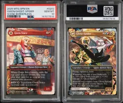 2025 MTG MARVEL'S SPIDER-MAN #0202 GHOST-SPIDER/GWEN STACY PSA 10 - Image 1