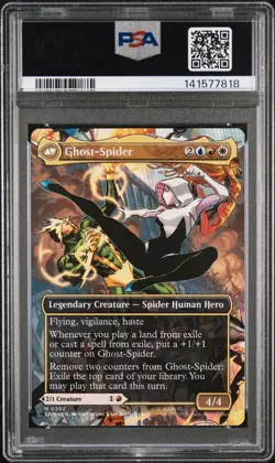 2025 MTG MARVEL'S SPIDER-MAN #0202 GHOST-SPIDER/GWEN STACY PSA 10 - Image 3