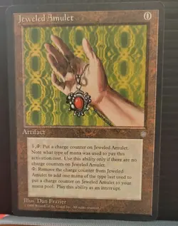 Mtg JEWELED AMULET With Error NM Ice Age - Image 1