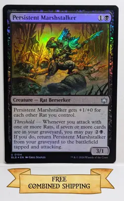 Persistent Marshstalker Bloomburrow Foil - Image 1