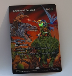 Rhythm of the Wild Borderless FOIL NM Teenage Mutant Ninja Turtles TMNT MTG - Image 1