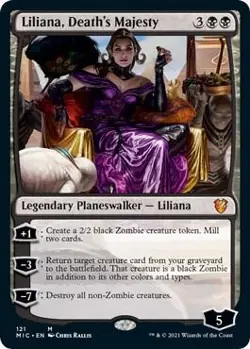 Liliana, Death's Majesty - Commander: Innistrad: Midnight Hunt - 121 - LP/NM - Image 1