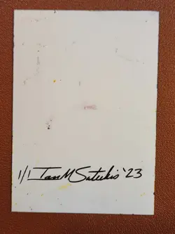Thanos 2023 Marvel PSC Sketch Card by Ian Sateikis Avengers - Image 2