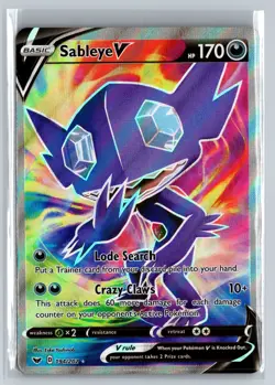Sableye V (Full Art) Holo Ultra Rare SWSH01: Sword & Shield Base Set 194/202 - Image 1