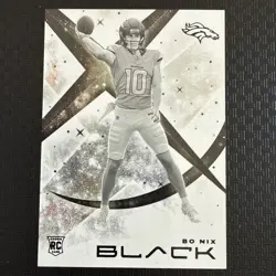 2024 Panini Black BO NIX White Knight Case Hit SSP WN-BNX Broncos RC - Image 1