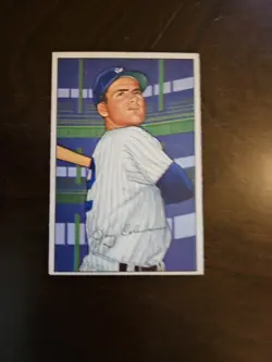 1952 BOWMAN # 73 JERRY COLEMAN NEW YORK YANKEES EX-MT BEAUTIFUL CARD - Image 2