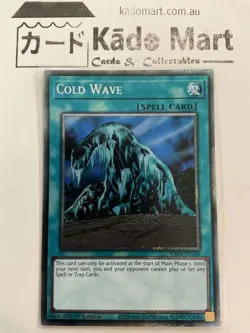 Cold Wave RA03-EN104 Platinum Secret Rare 1st Edition YuGiOh TCG Card - Image 1