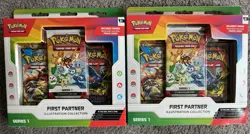 Pokemon TCG First Partner Illustration Collection Series 1 Lot 2 NEW Sealed Box - Image 1