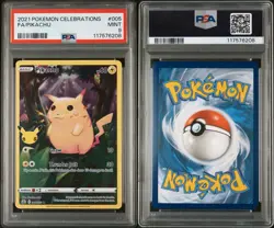 Pokemon TCG Pikachu 005/025 Celebrations Holo PSA 9 Mint - Image 3