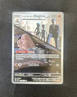 Pokemon TCG Team Rocket’s Dugtrio 239/217 Illustration Rare Ascended Heroes - Image 1