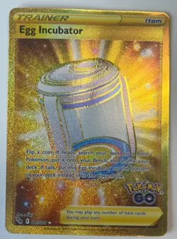 Egg Incubator (Secret) 087/078 Pokemon GO Holo Damaged Crease on Front - Image 1