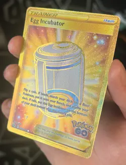 Egg Incubator (Secret) 087/078 Pokemon GO Holo Damaged Crease on Front - Image 2