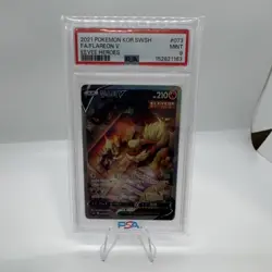 Pokemon 2021 Flareon V Full Art Holo Rare Eevee Heroes Korean PSA 9 - Image 1