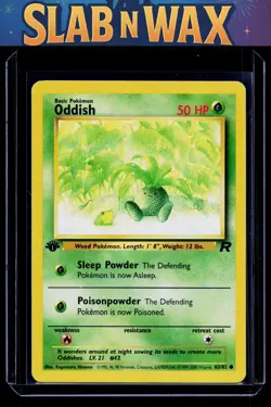 Pokemon tcg Team Rocket Oddish #63/82 - Image 1