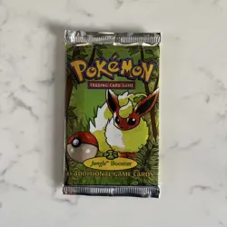 Sealed HEAVY Pokemon Jungle Unlimited Booster Pack Flareon Artwork WOTC 21.22g - Image 3