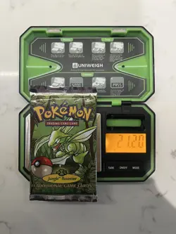 Sealed HEAVY Pokemon Jungle Unlimited Booster Pack Scyther Artwork WOTC 21.20g - Image 1