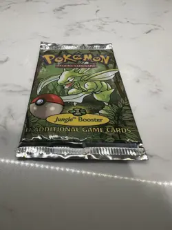 Sealed HEAVY Pokemon Jungle Unlimited Booster Pack Scyther Artwork WOTC 21.20g - Image 4
